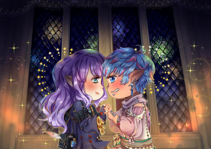 Commissioned artpiece, Final Fantasy XIV Commissioned artpiece, Final Fantasy XIV
